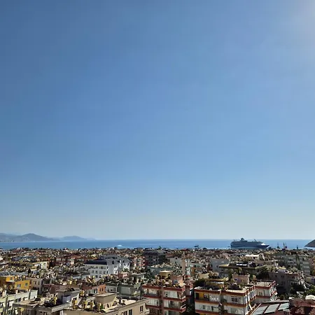 Luxury With Panoramic Sea View Emerald Lägenhet Alanya